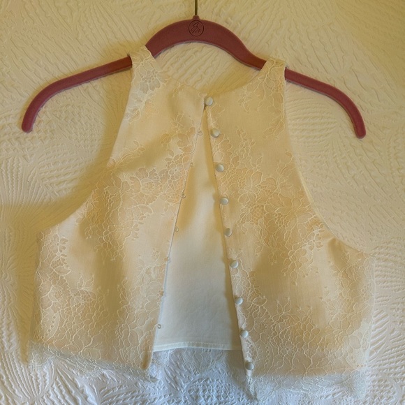 BHLDN Bella Lace Bridal Ball Skirt and Sleeveless Top - Picture 8 of 10